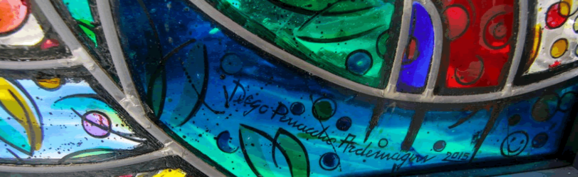 realizzazione vetrate artistiche Arese Ambrosiana Vetrate d'Arte