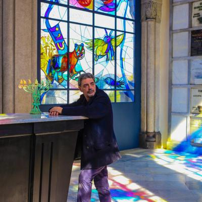 Vetrate Artistiche Tempio Ebraico Ambrosiana Arte Milano 8