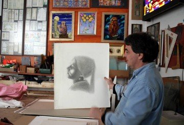 realizzazione vetrate artistiche Arese, Ambrosiana Vetrate d'Arte Milano penacchio ardemagni